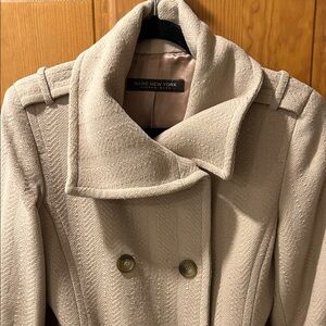 Marc New York Women's Tan Double-Breasted Trench Coat